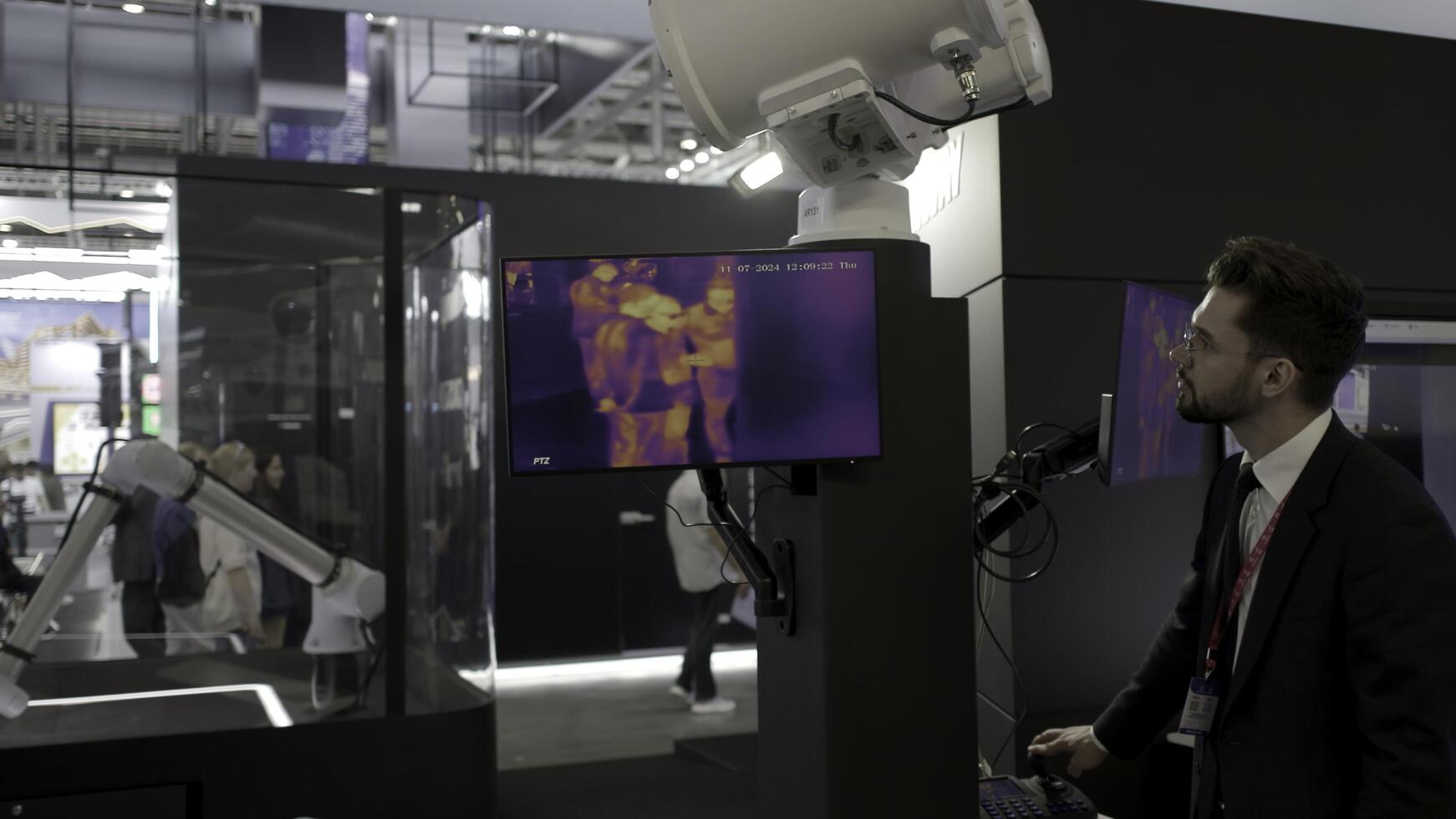 Dubai, UAE - June 2024. Explore the incredible advancements in Robotics and Automation showcased at the Trade Show event. Media photo