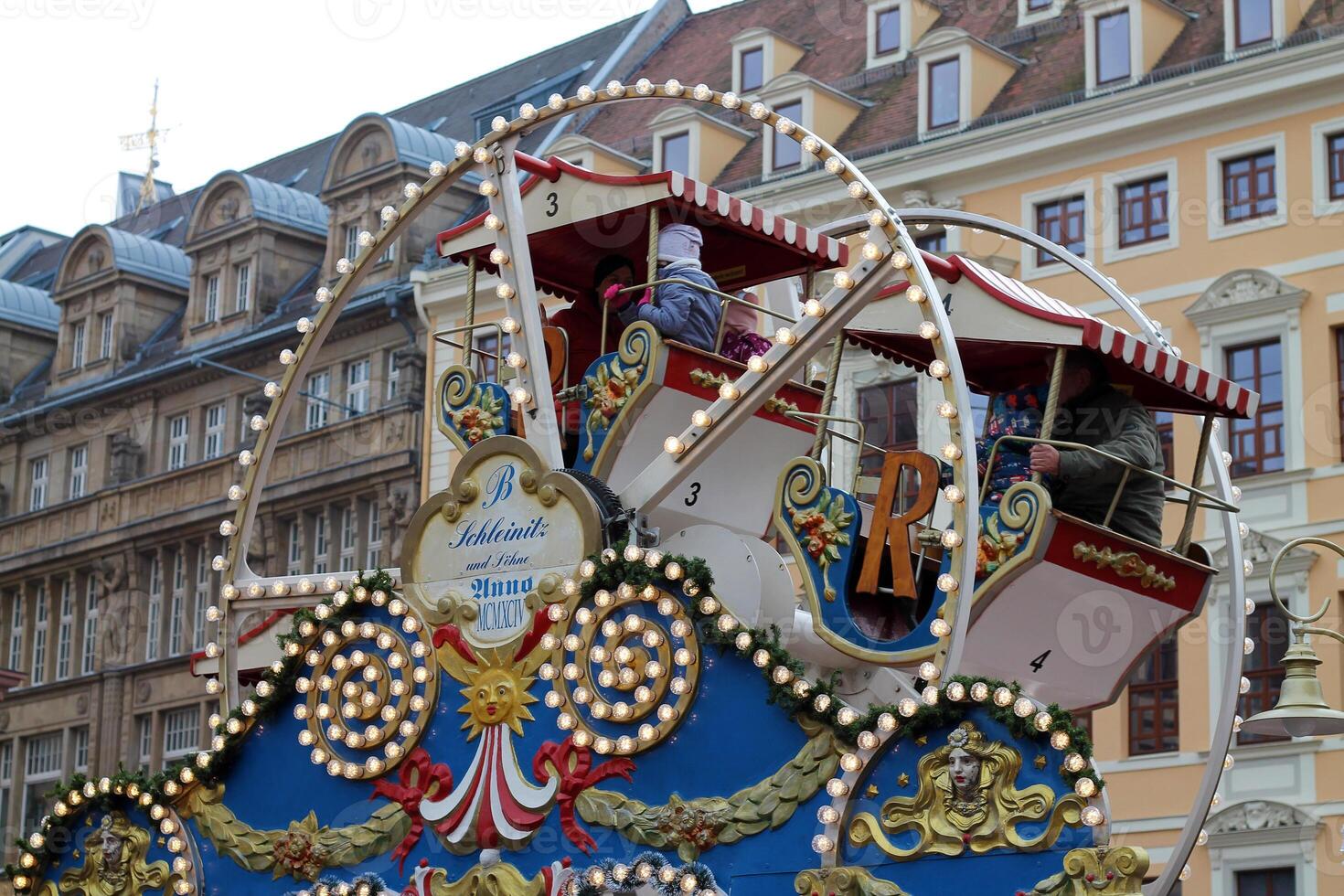 Christmas Market in Leipzig. Chriistmas Whee - popular touristic atraction. Germany. Leipzig. photo