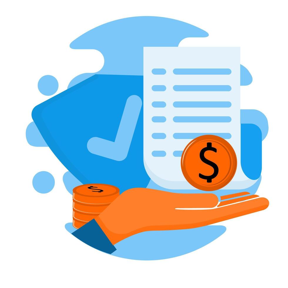 How to create a simple invoice template vector