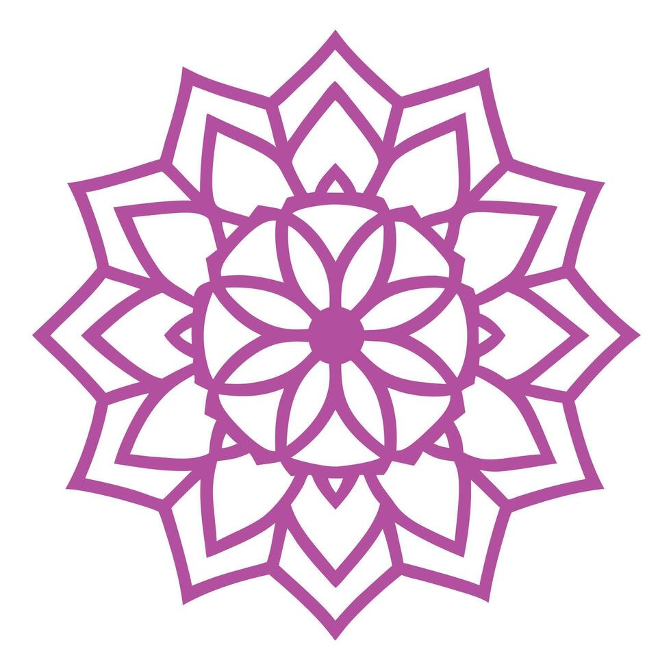 Islamic Mandala Design with Abstract Floral Patterns vector