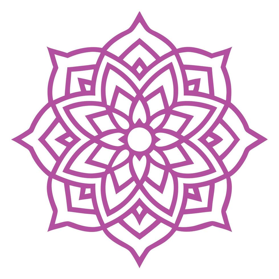 Islamic Abstract Mandala for Artistic and Spiritual Creations vector