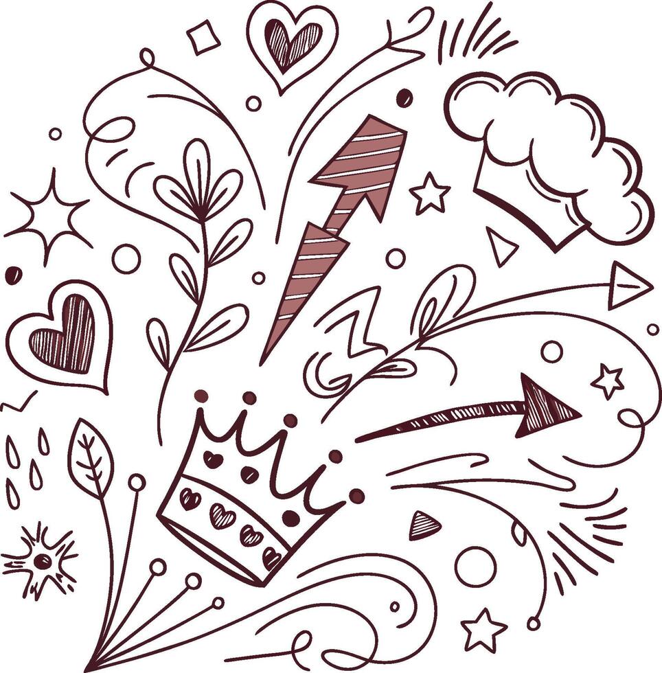 Chef crown illustration vector