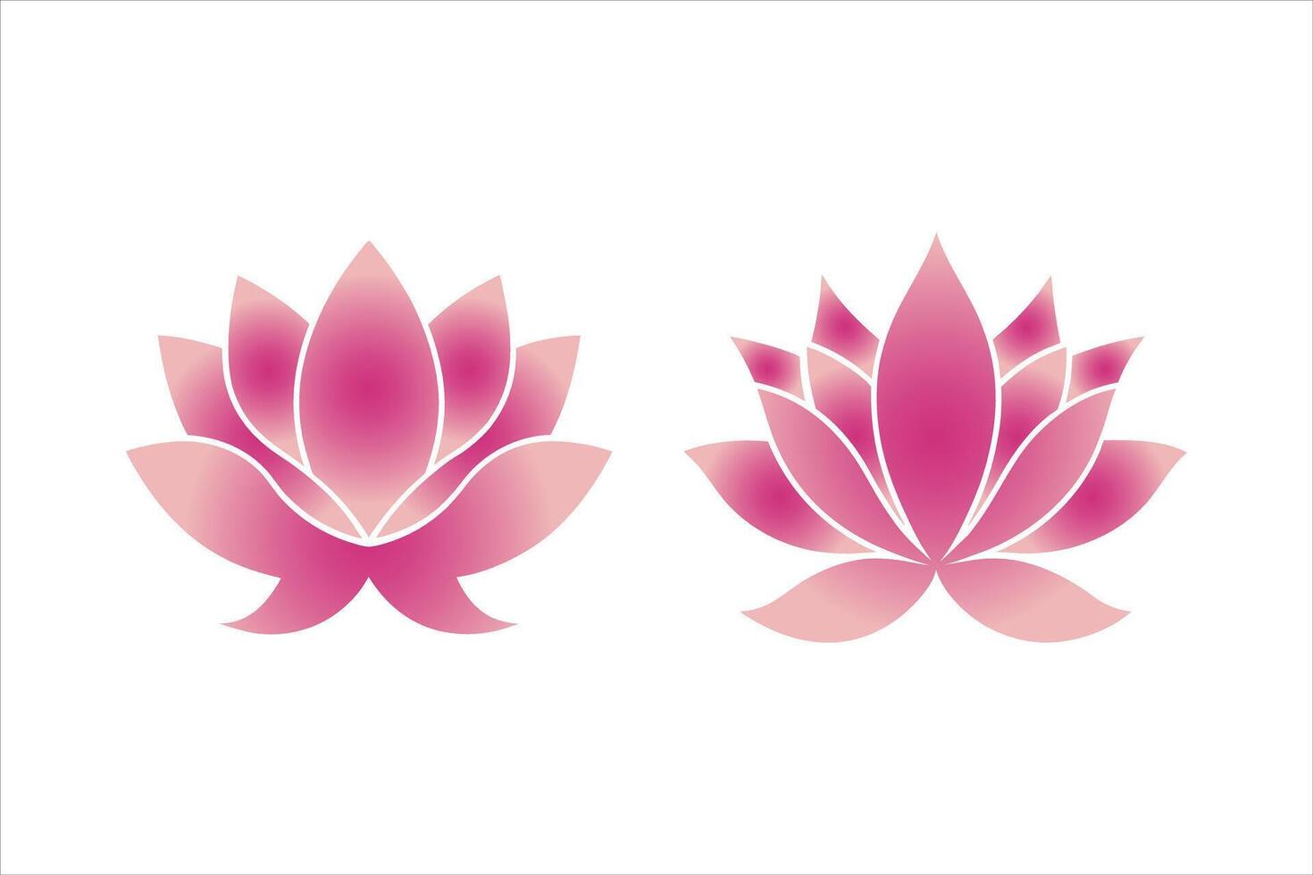 flower , lotus simple flower icon art illustration vector