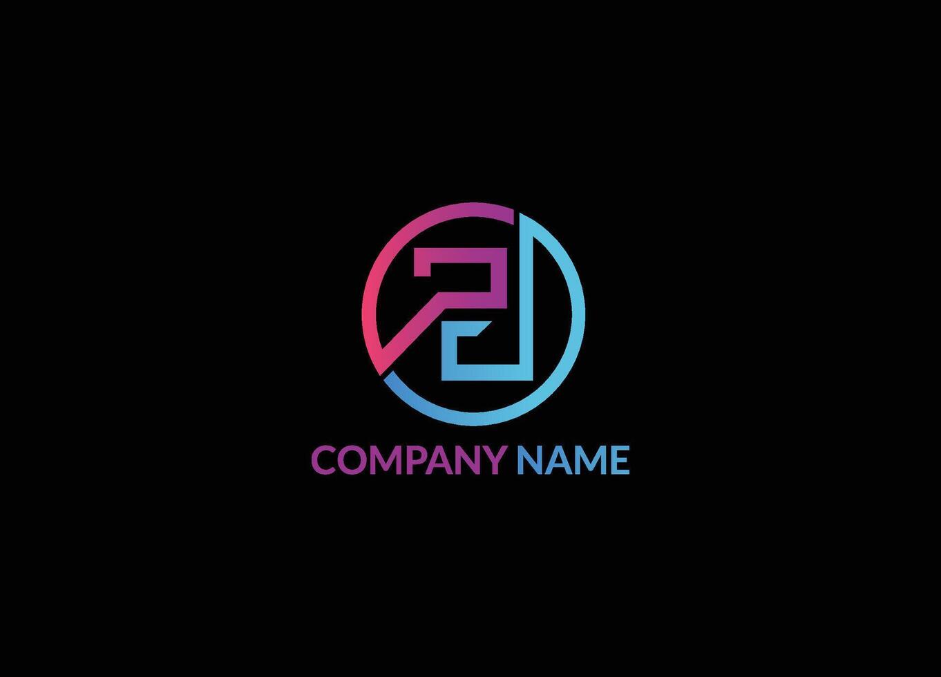 Modern creative Letter PD DP logo icon design template elements. PD logo . DP Logo Icon Template. Minimal unique letter PD DP monogram logo design template. Initials Business logo vector