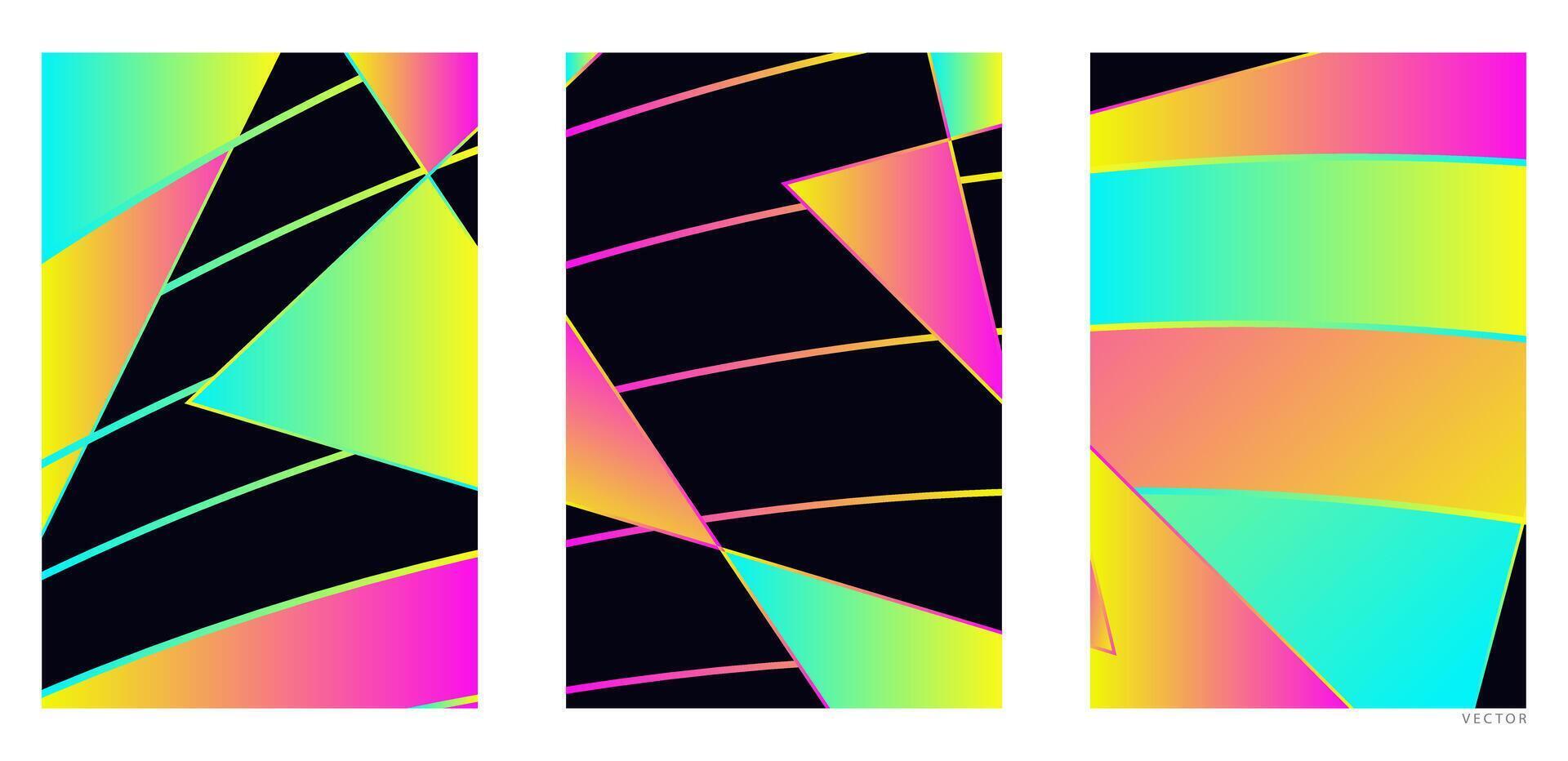 Unique Gradient Abstracts for Branding and Advertising vector