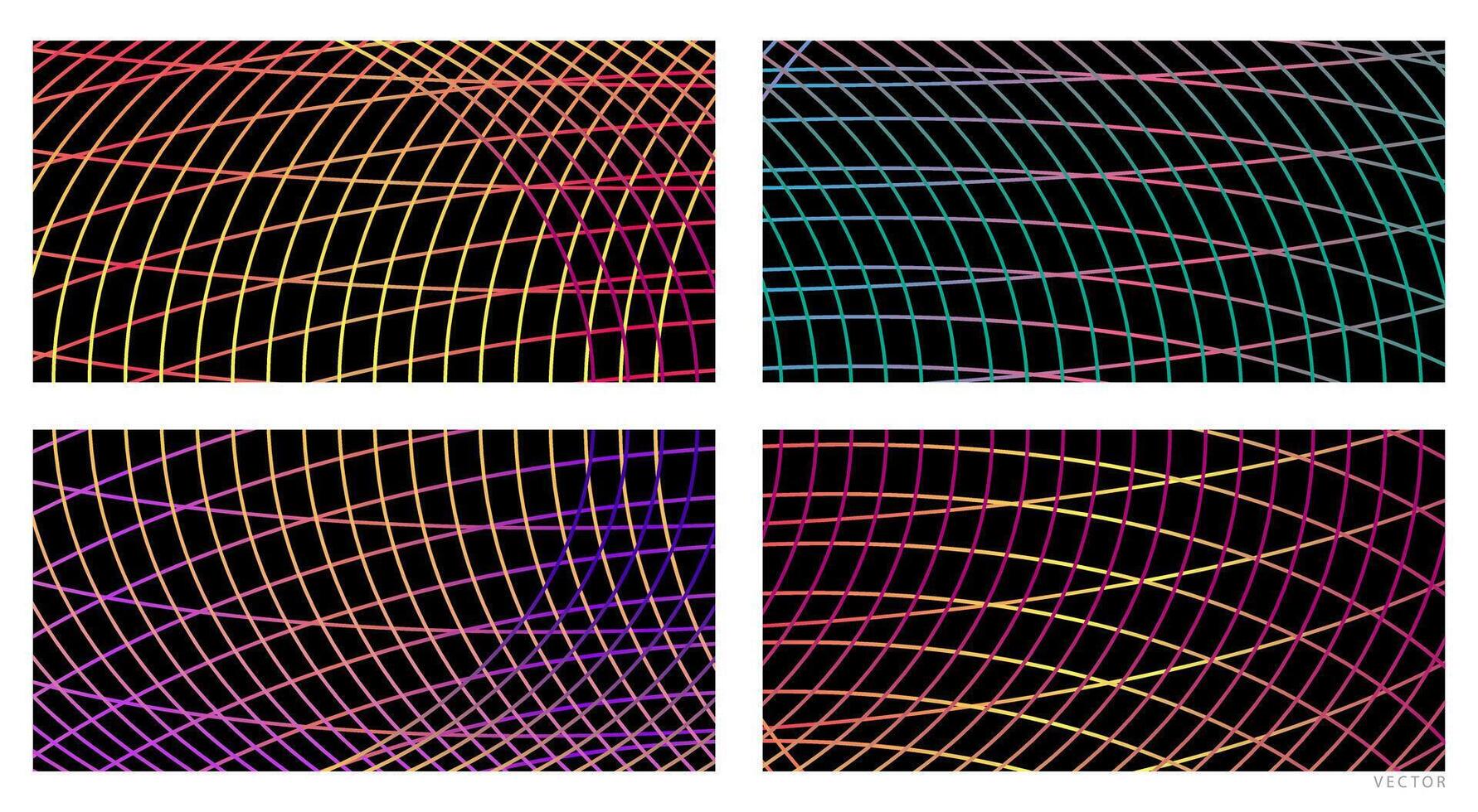 Bold Gradient Shapes for Digital Media and Branding vector