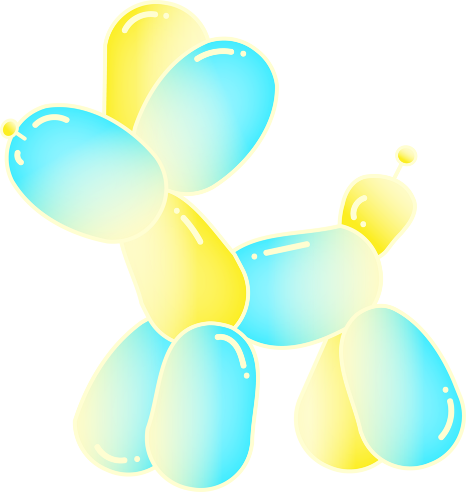 party groovy balloon dog png