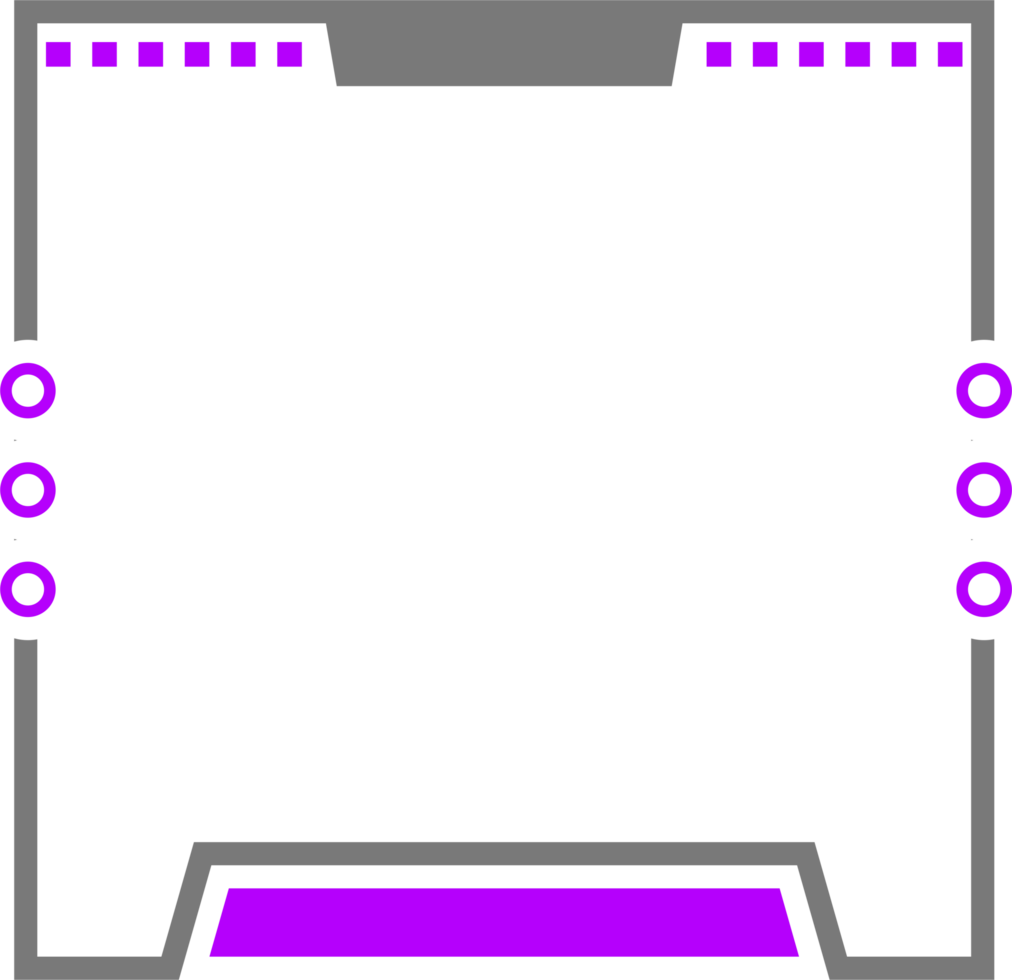 gaming purple frame background png