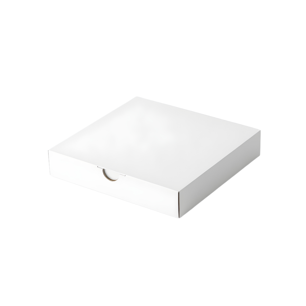 a mockup of a blank pizza box - Transparent Image png