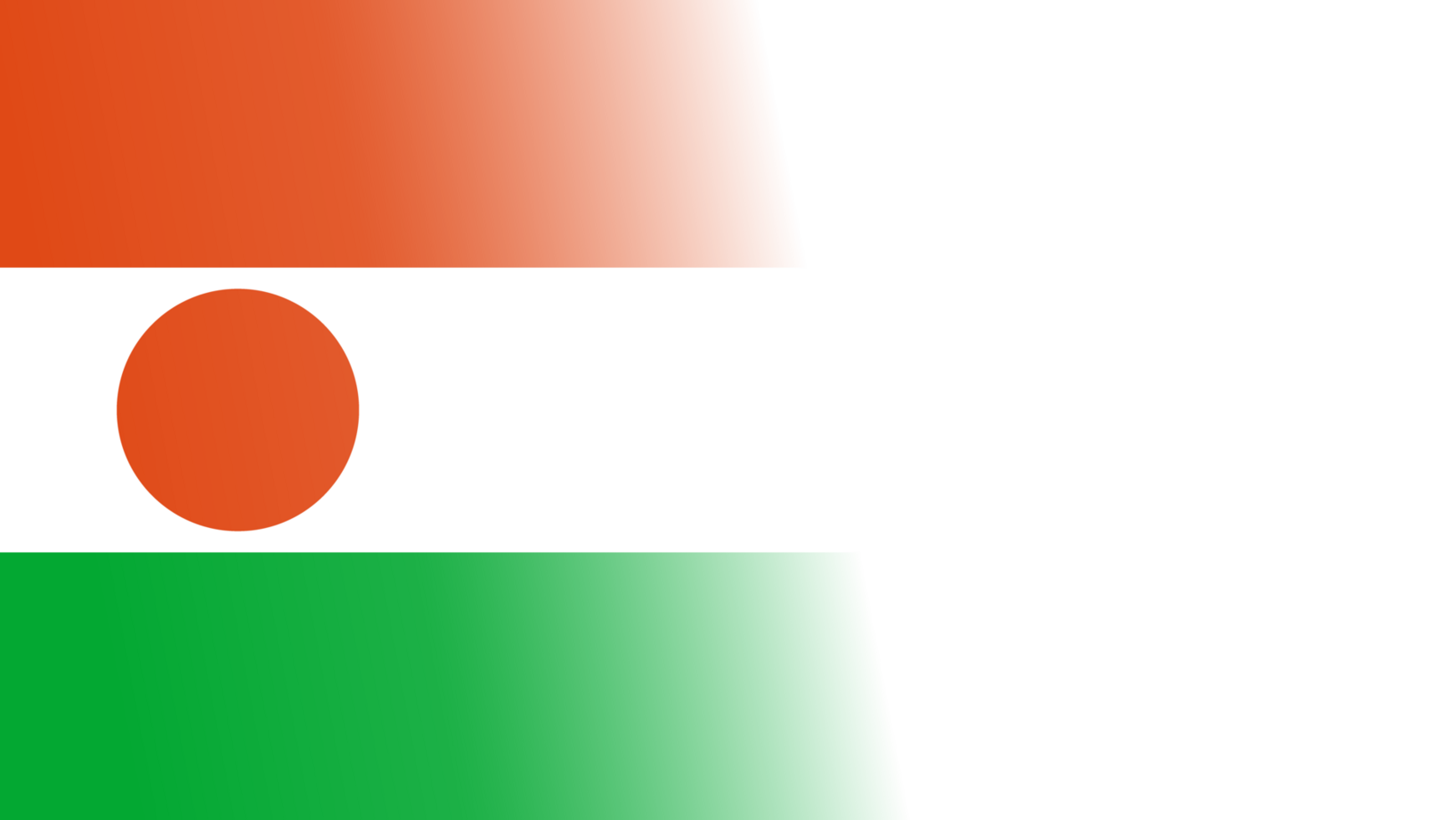 Transparent Niger flag banner png