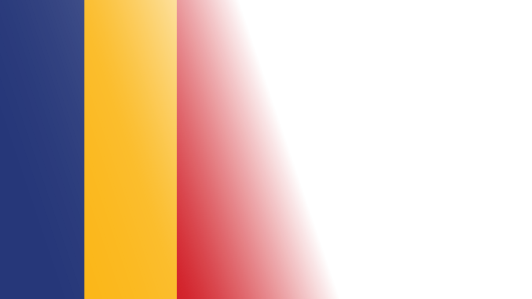 Transparent Romania flag banner.Transparent Chad flag banner png