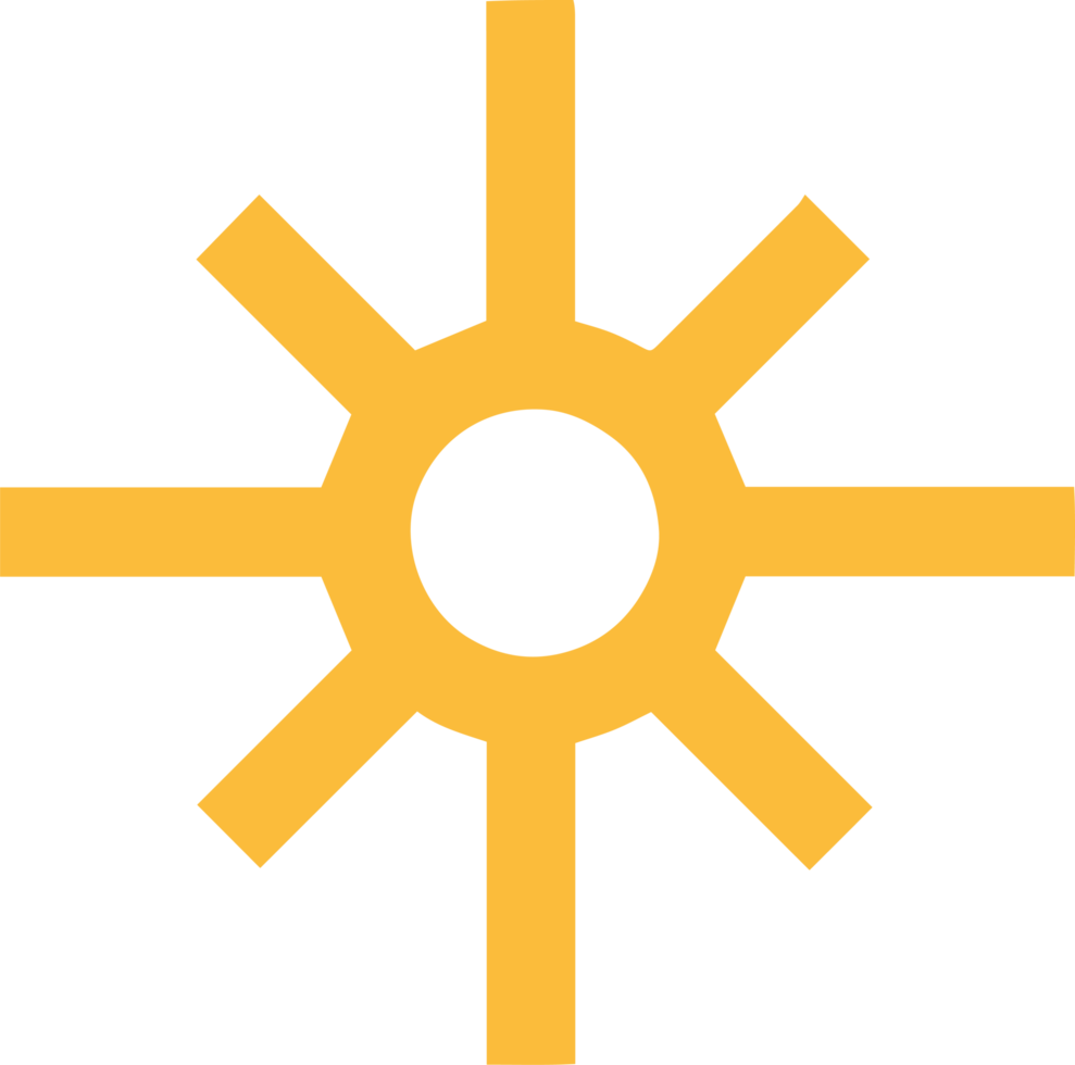 Yellow Sun Ray Icon Pictogram Logo png