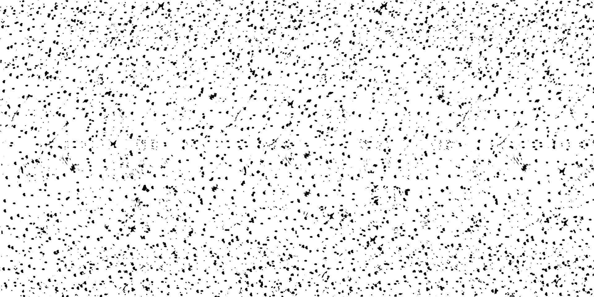 Grainy fine seamless pattern. Texture white with black noise. Speckled chaotic background with scratches and dots. vector