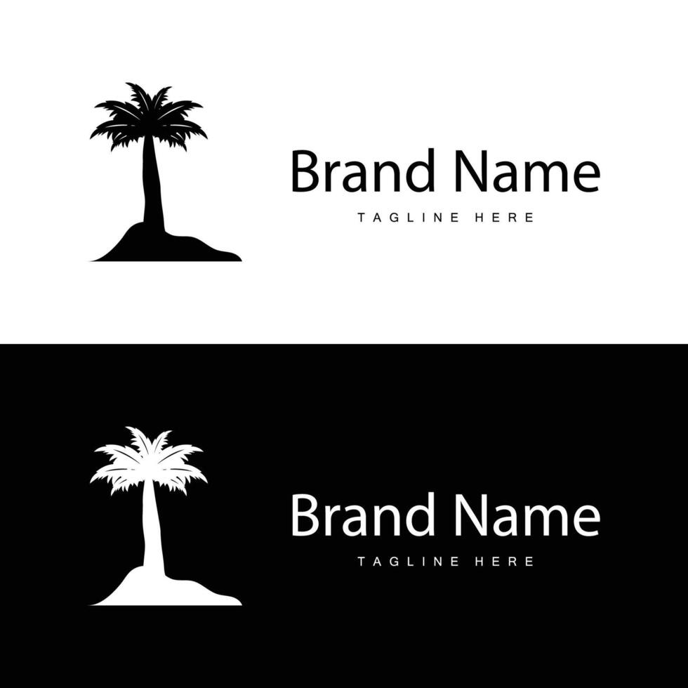 Coconut tree logo vector