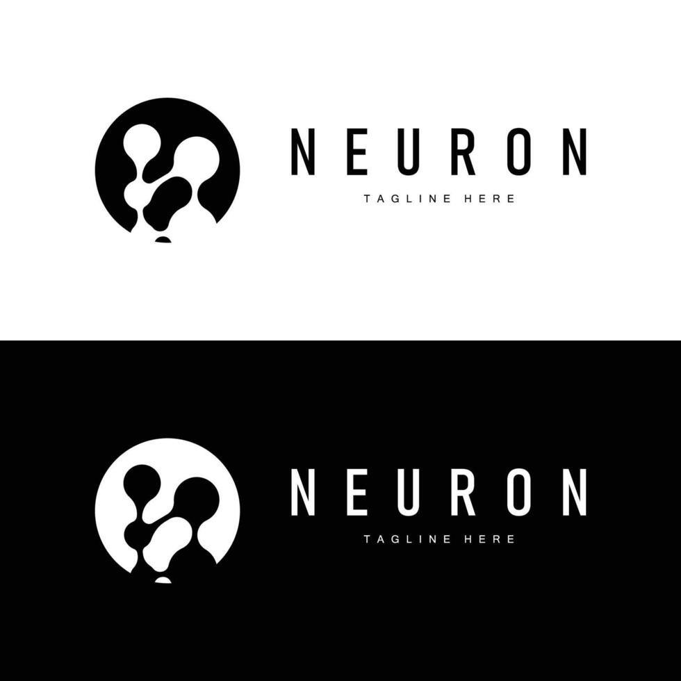 Neuron Logo Molecule Nerve Cell vector