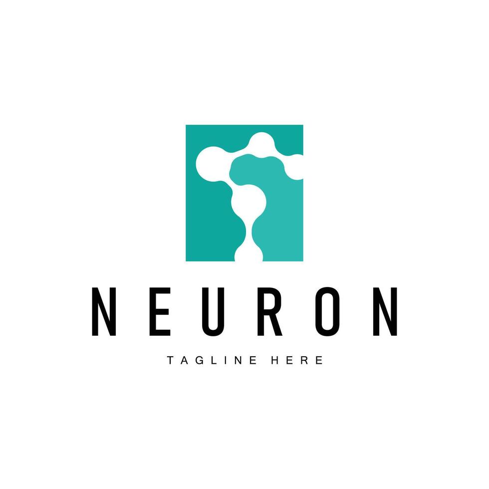 Neuron Logo Abstract Simple Illustration vector