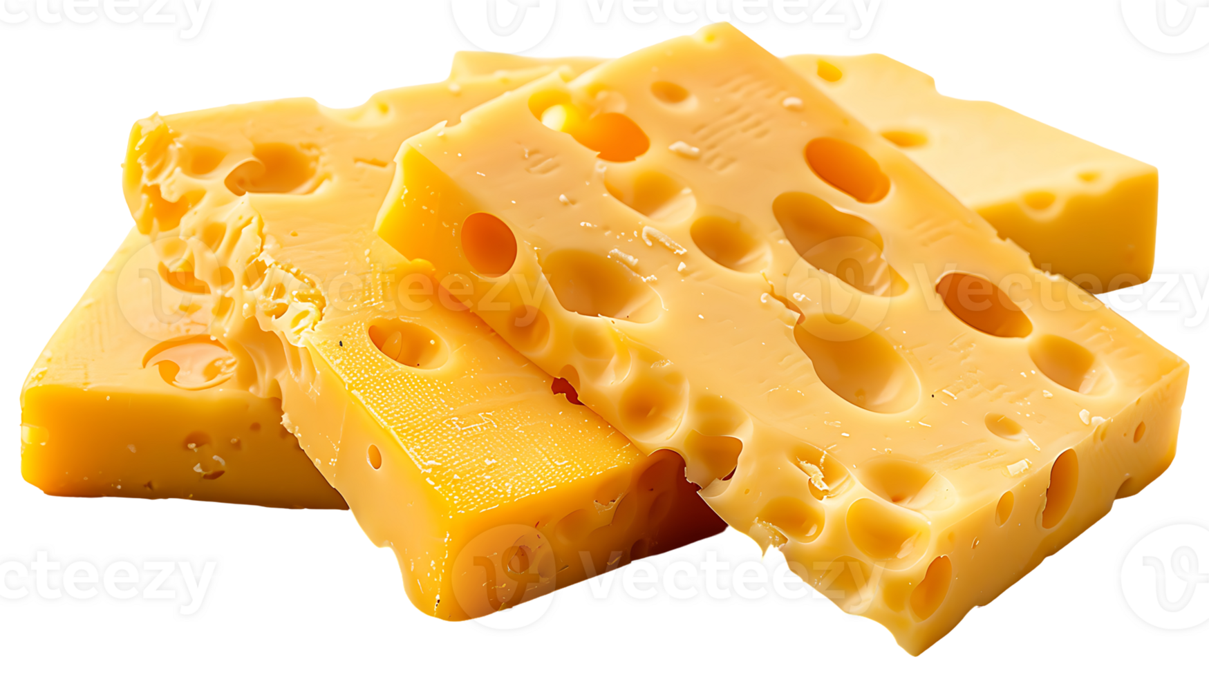 Slice cheese on a transparent background png