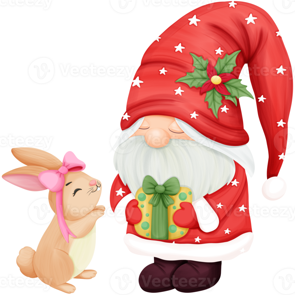 rabbit and santa png