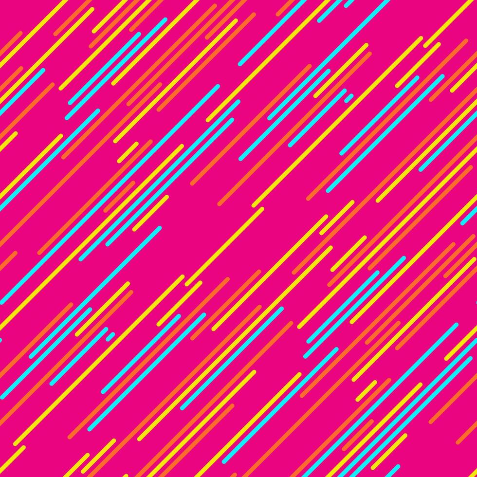 Graphic stripe pattern with colourful lines and geometric shapes. Ideal for modern wallpapers, textile prints, and abstract artwork. vector