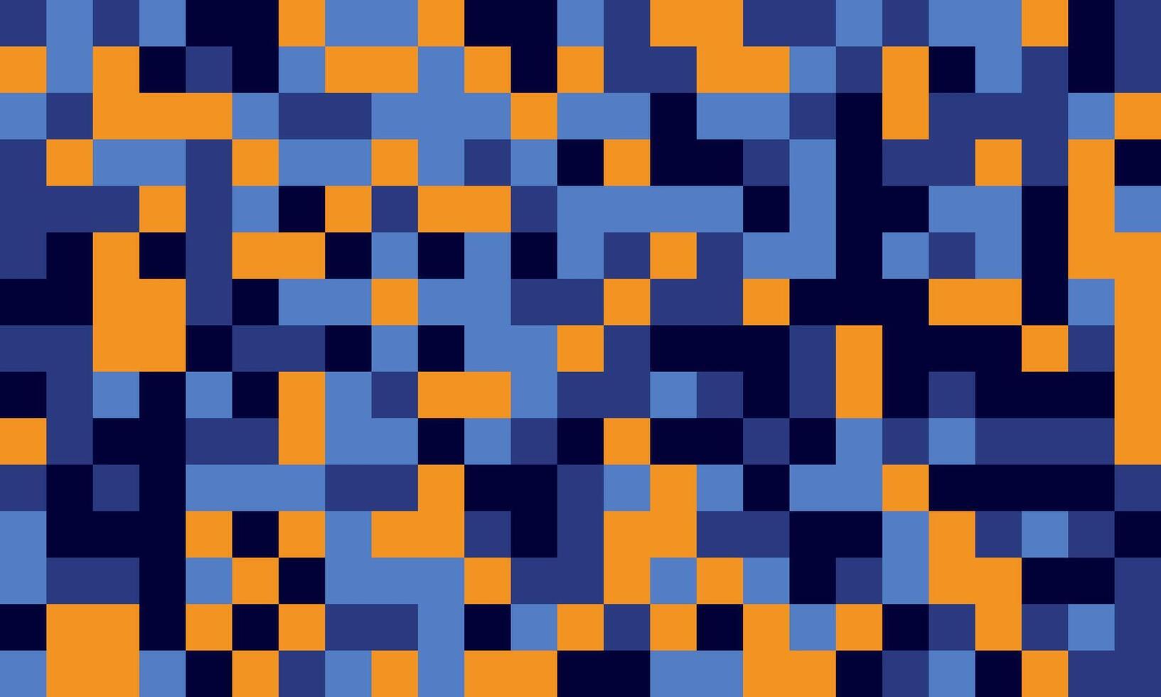 Abstract cube mosaic with structured colors and elegant simplicity. Ideal for textiles, creative prints, and decorative backgrounds. vector