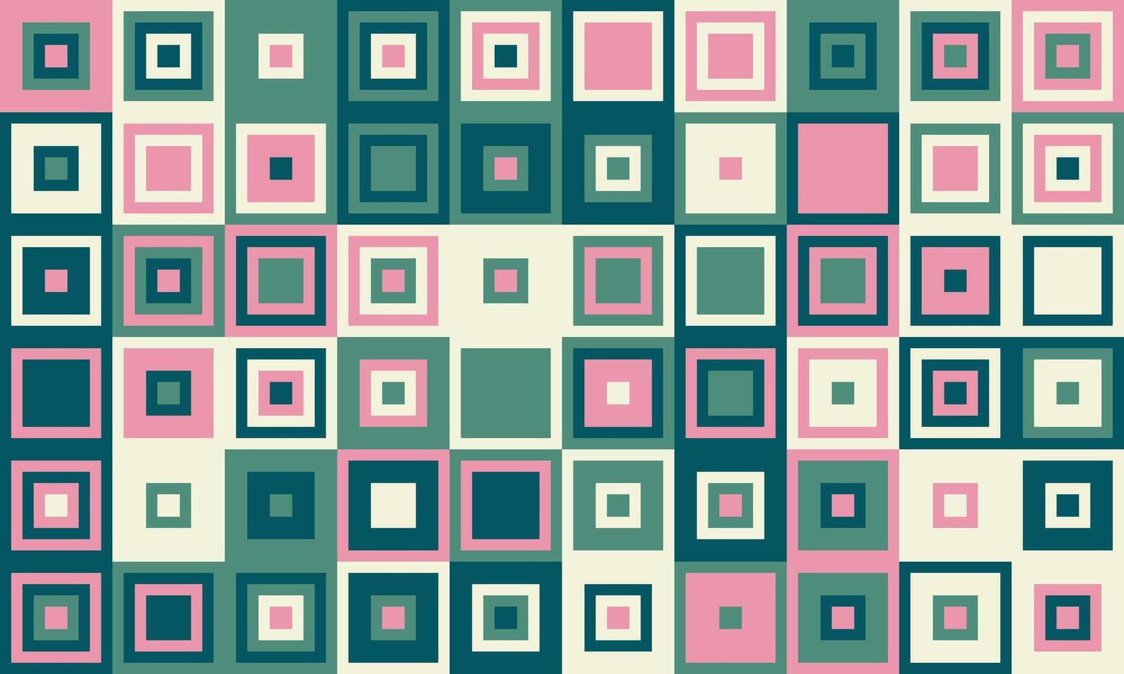 Textured cube pattern with colourful tiles and elegant symmetry. Ideal for graphic design projects, backgrounds, and trendy decorative material. vector