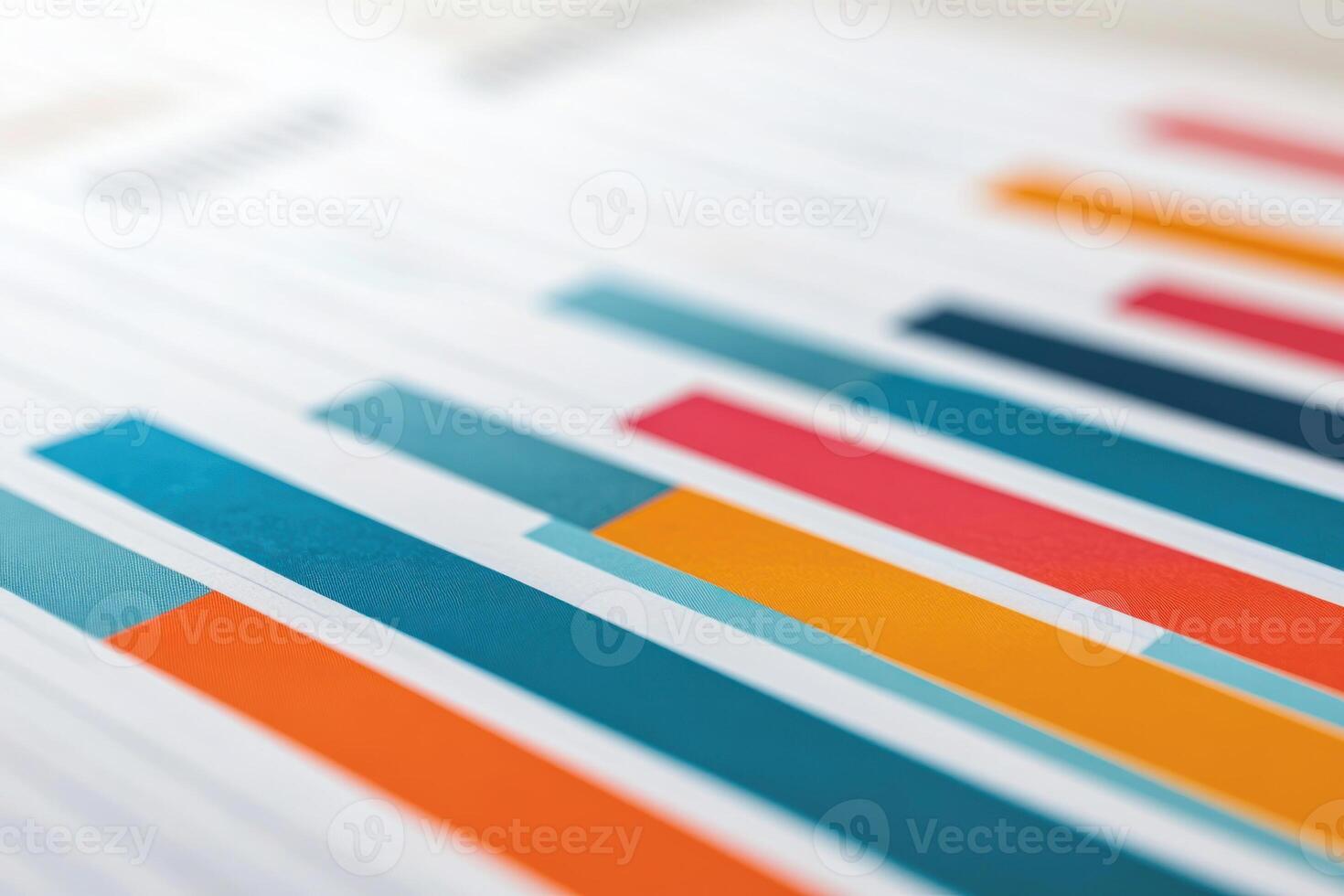 Colorful bar graph representing data trends and analysis for effective decision-making. photo