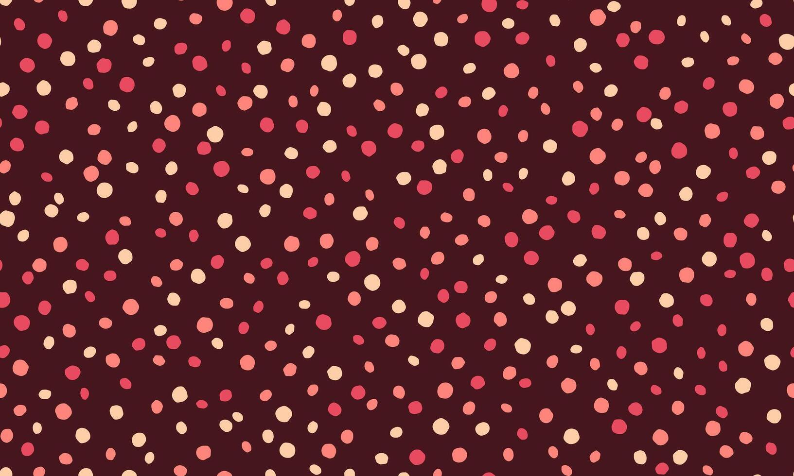Seamless spotted pattern with abstract circles, perfect for textile prints, wallpaper, or creative geometric posters. Trendy polka dot design for modern backgrounds. vector