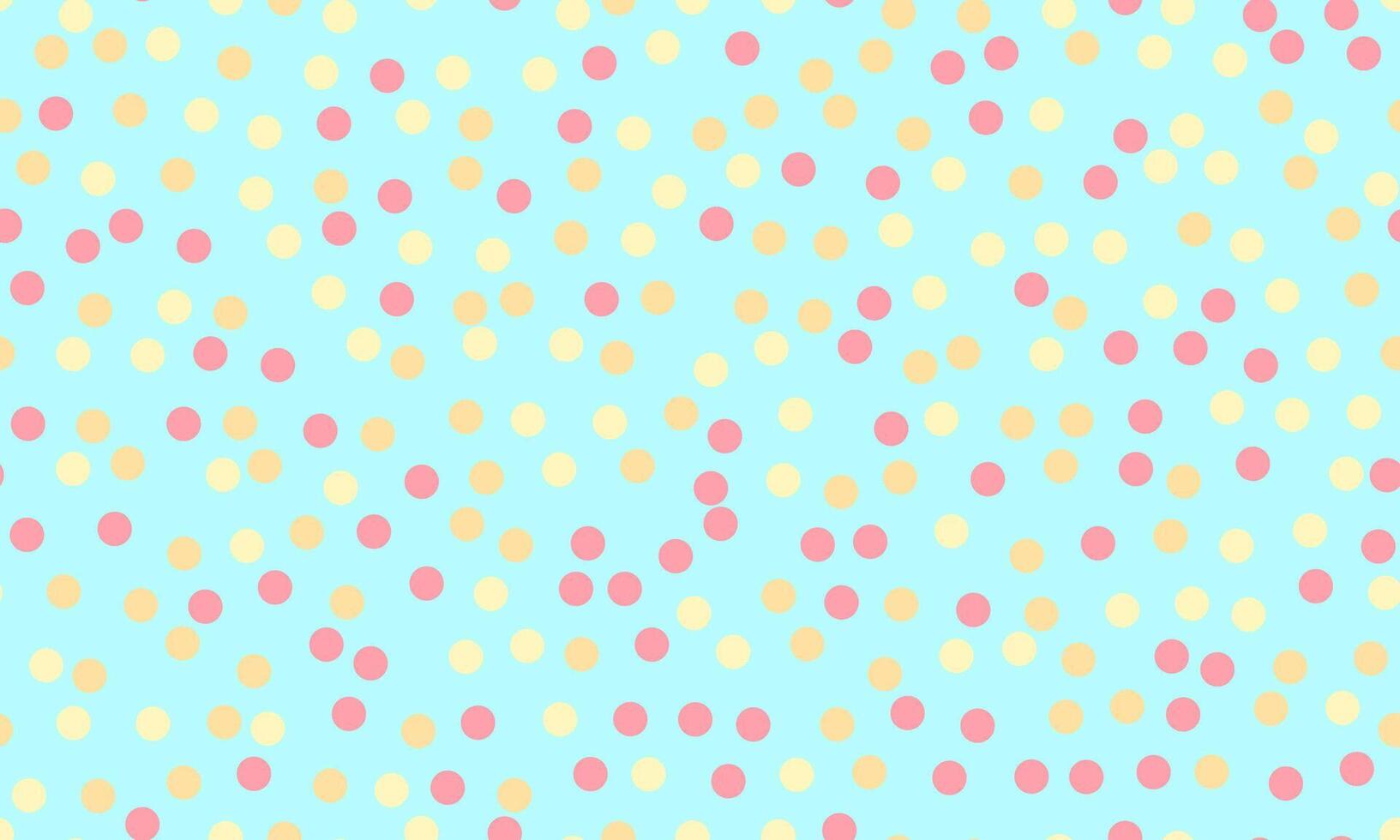Geometric polka dot pattern with colorful spots, perfect for seamless wallpaper, textile prints, and modern poster backgrounds with an abstract touch. vector