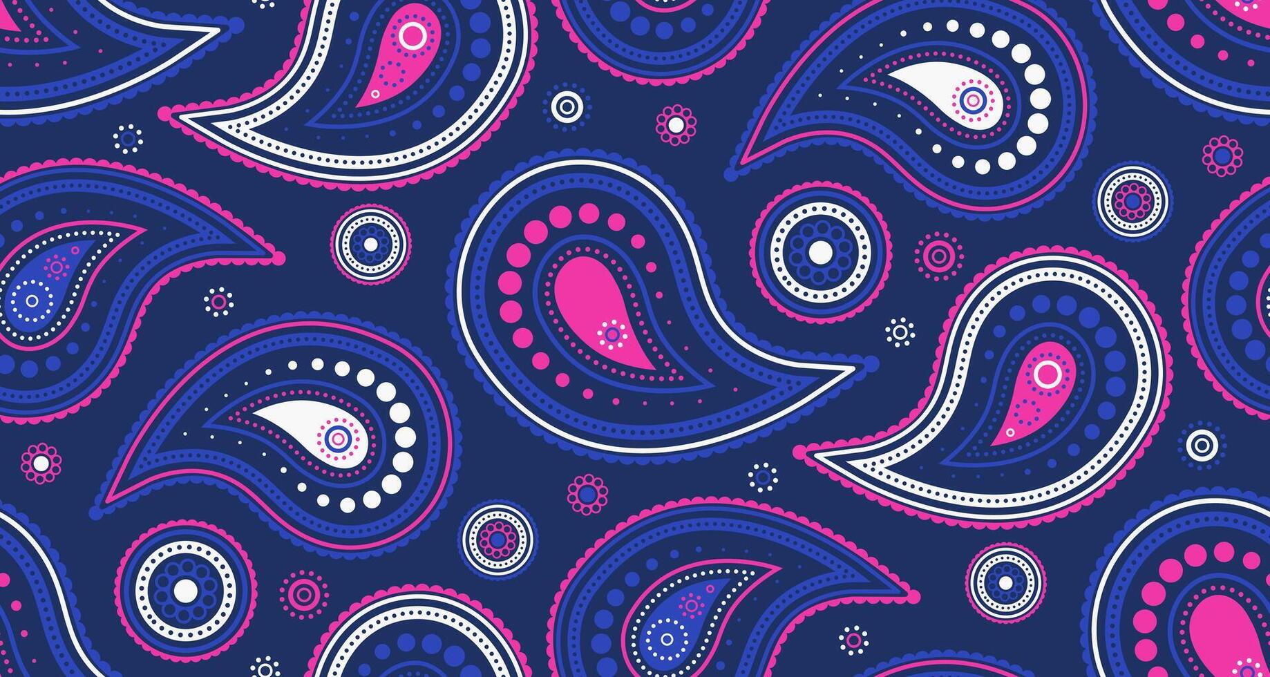 Horizontal traditional by page carpet. Paisley classic as poster orient. Boho summer by tranquility contrast. vector