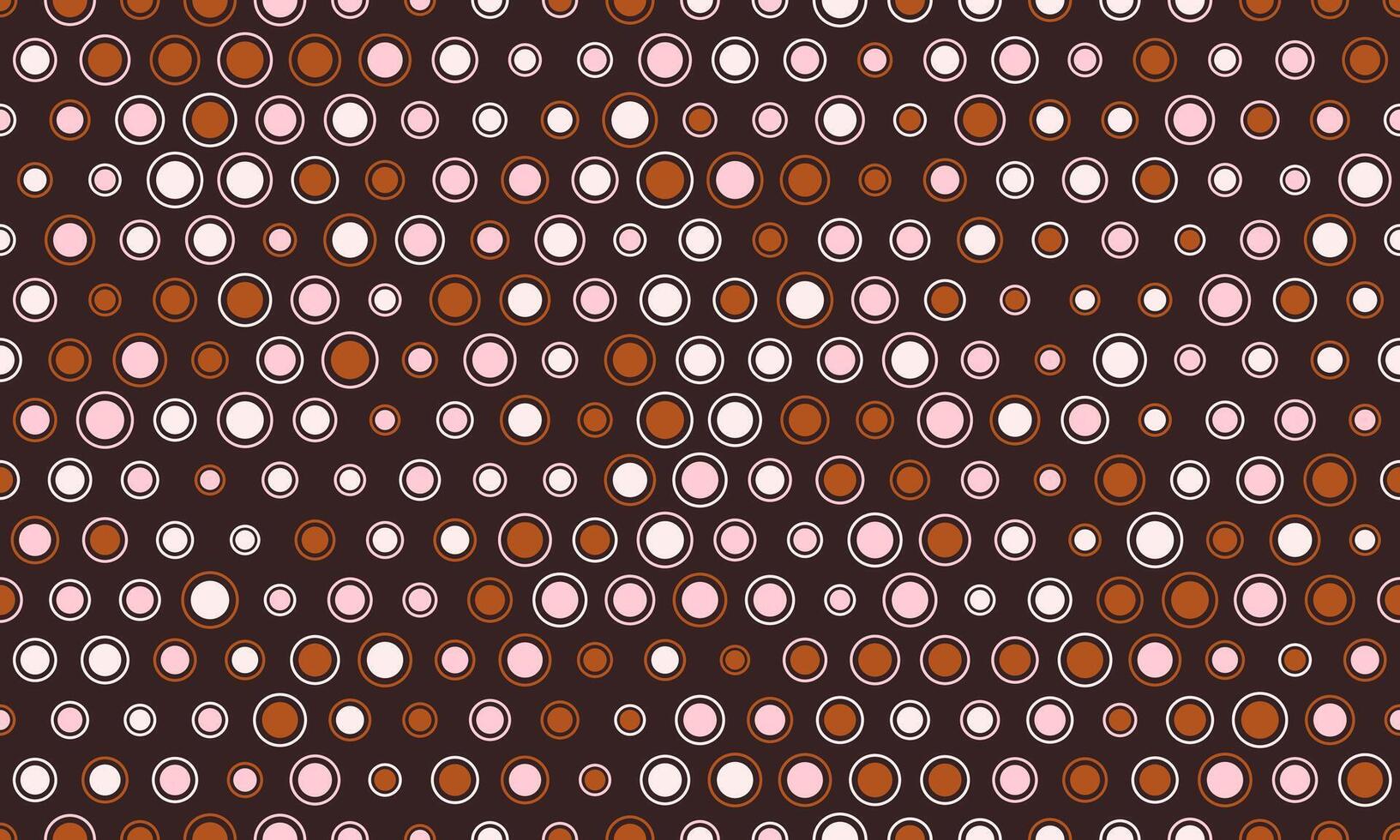 Seamless polka dot with geometric circles, perfect for fabric prints, posters, or abstract backgrounds. Trendy pattern for wallpapers and textile designs. vector