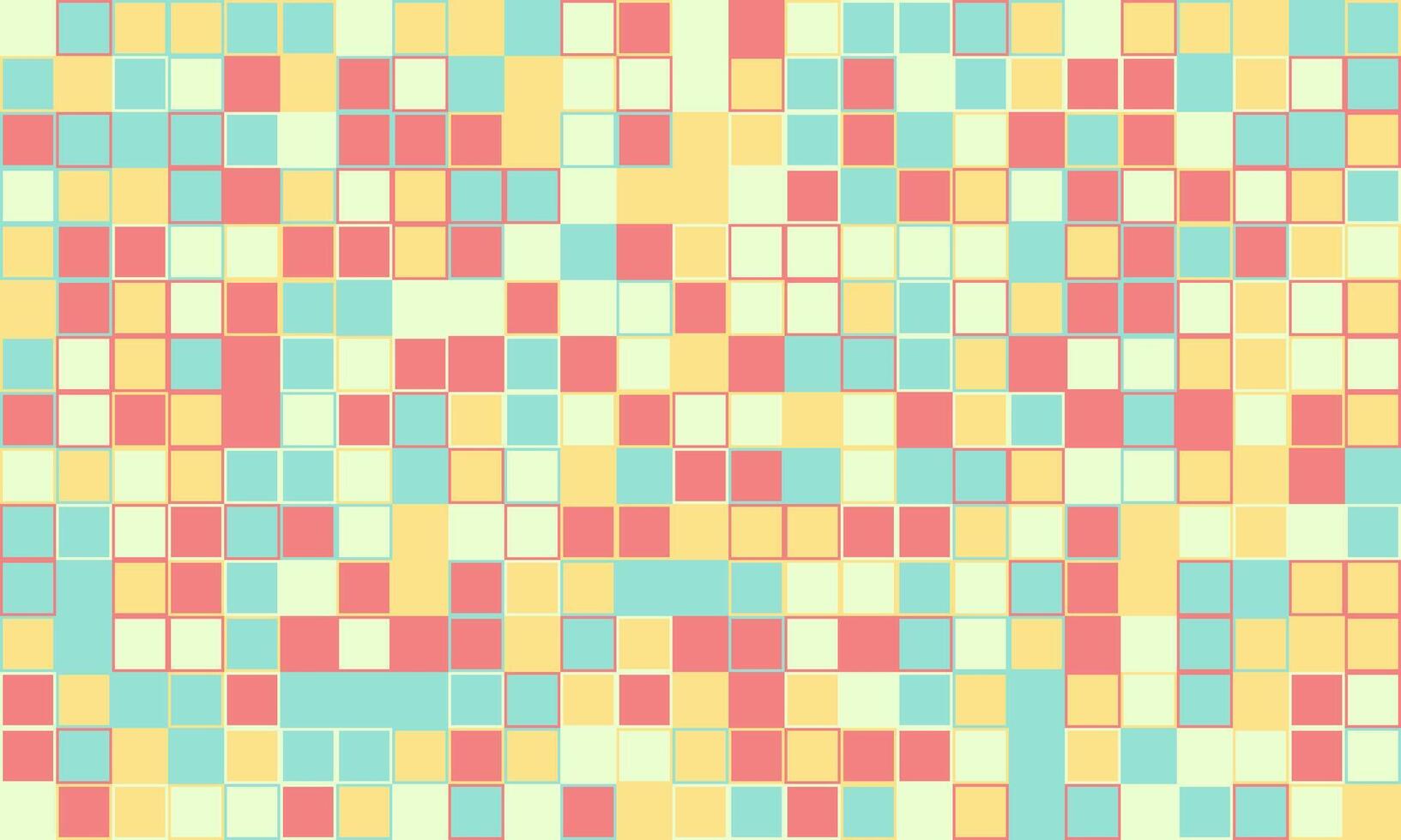 Colorful geometric grid pattern with minimal structure. Ideal for posters, creative materials, or textured backgrounds with a trendy, elegant touch. vector