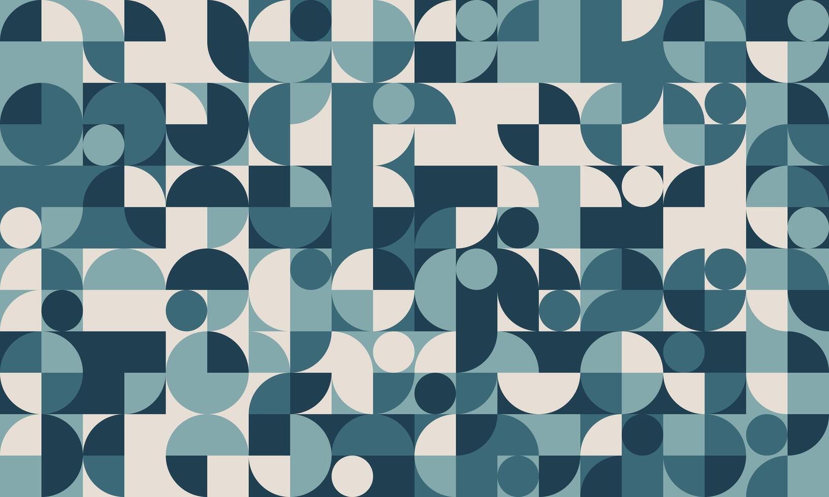 Geometric pattern with minimal shapes and artistic mosaic. Ideal for posters, backgrounds, or seamless textile designs with a trendy and modern feel. vector