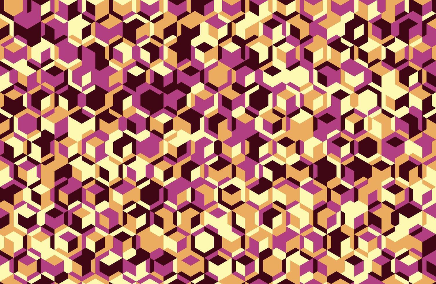 Creative geometric pattern with mosaic shapes and seamless design. Ideal for modern posters, backgrounds, or abstract textile prints. vector