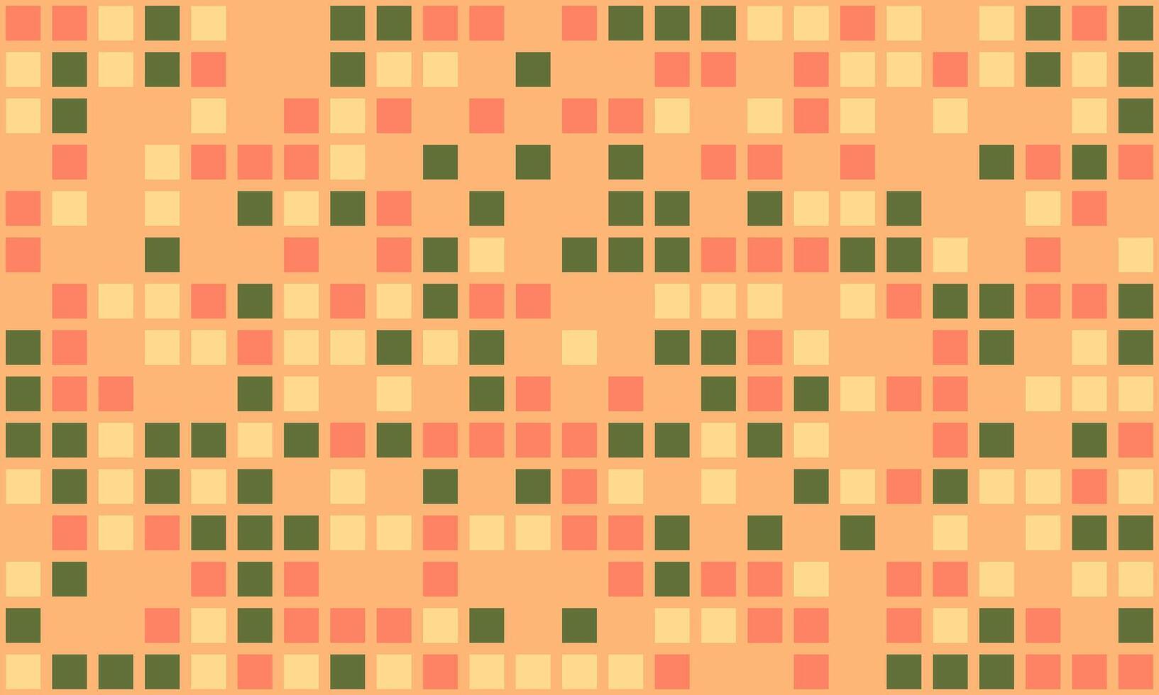 Symmetrical cube grid with vibrant, ornate colors. A beautiful geometric pattern suited for posters, fabric, or material design with a modern, textured appeal. vector