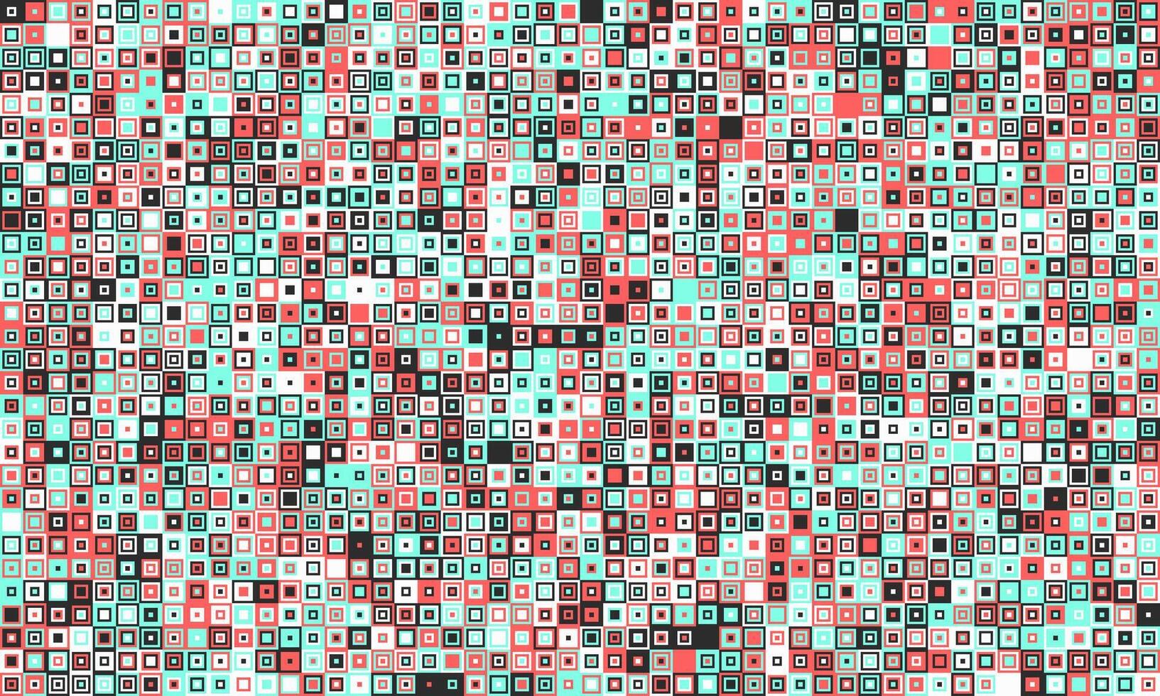 Abstract cube mosaic with structured colors and elegant simplicity. Ideal for textiles, creative prints, and decorative backgrounds. vector