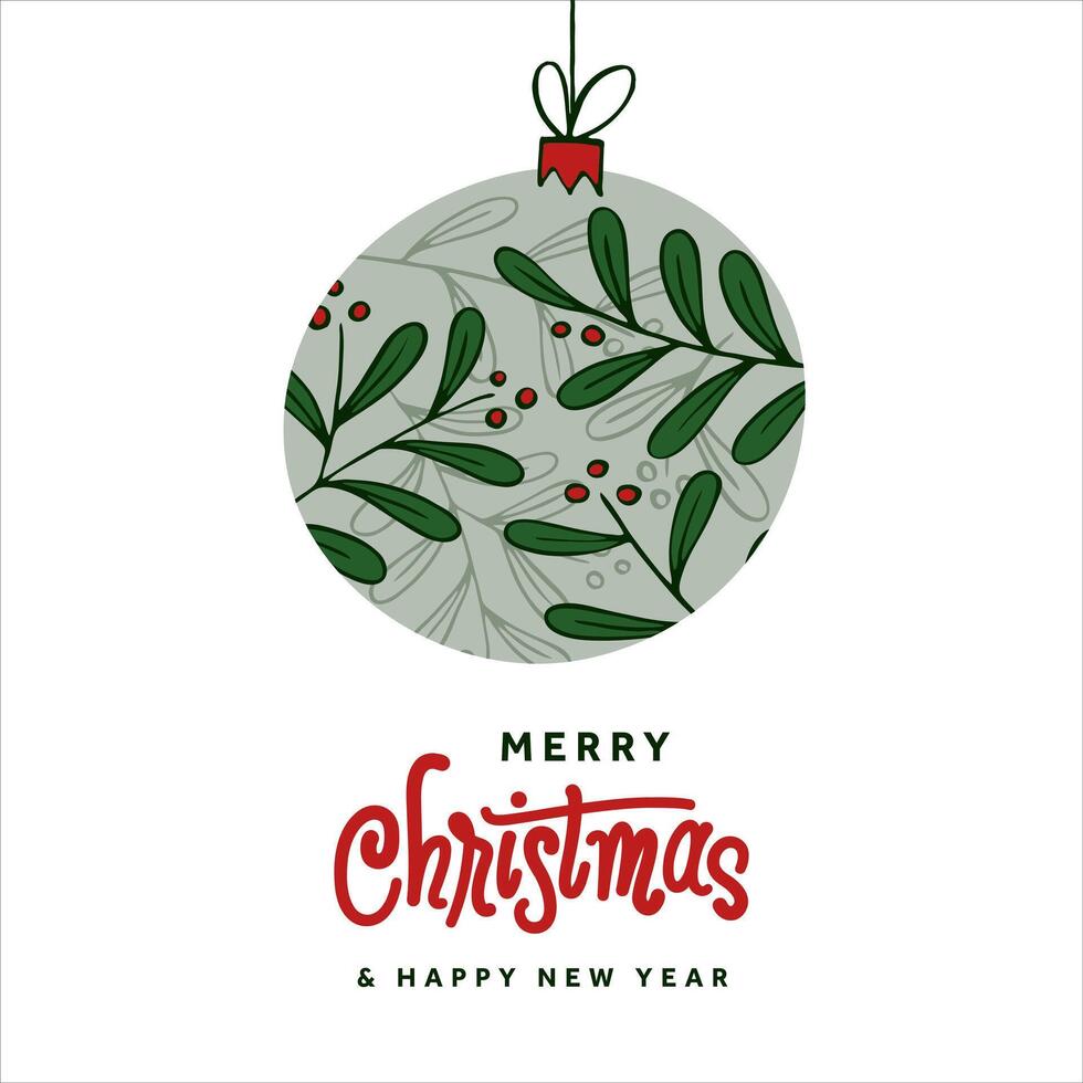 Christmas illustration set with doodle gift boxes. Happy holidays in abstract geometric flat style. Perfect for seasons greetings and festive designs vector