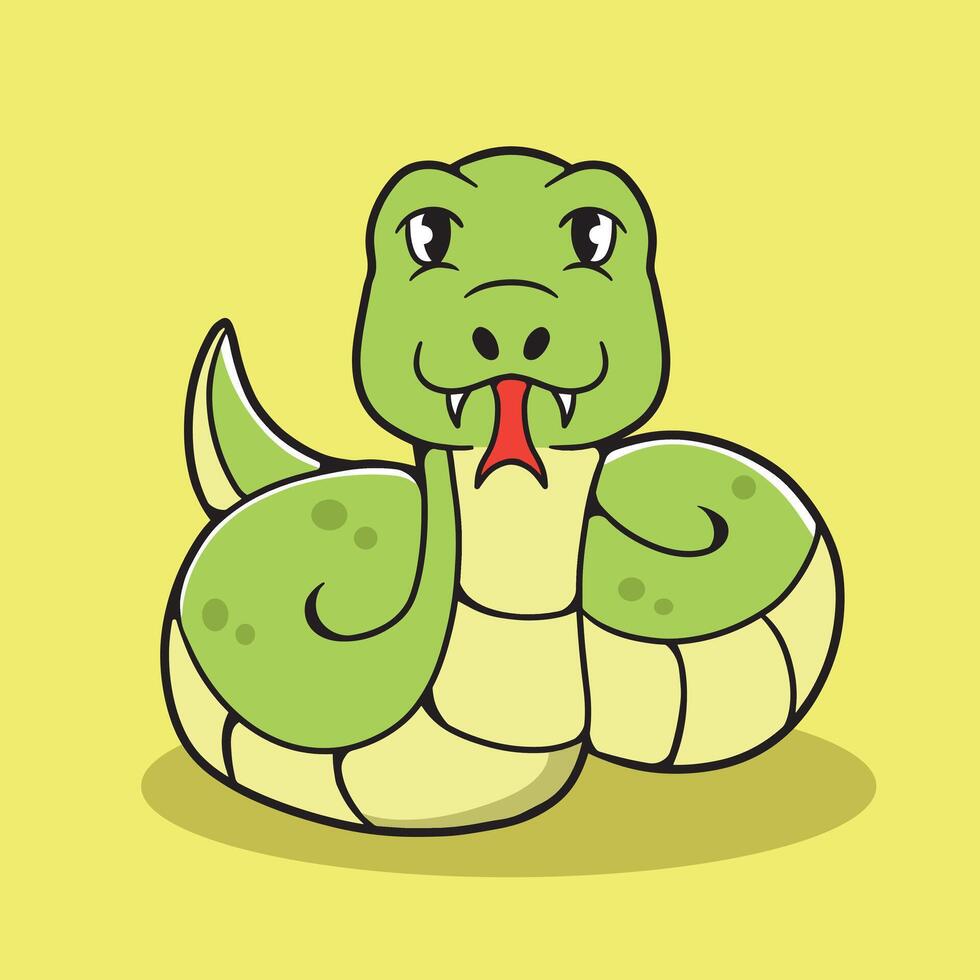 mascot animal snake good for sticker, t shirt, mascot, element design, etc vector