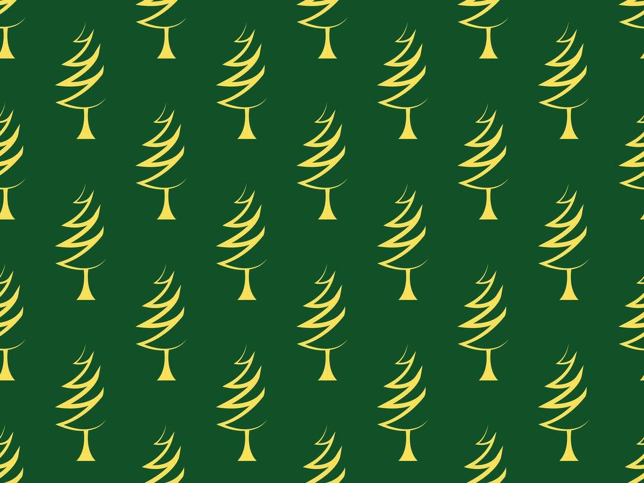 tree merry christmas pattern seamless december winter ornament seasonal textile cute abstract happy vector