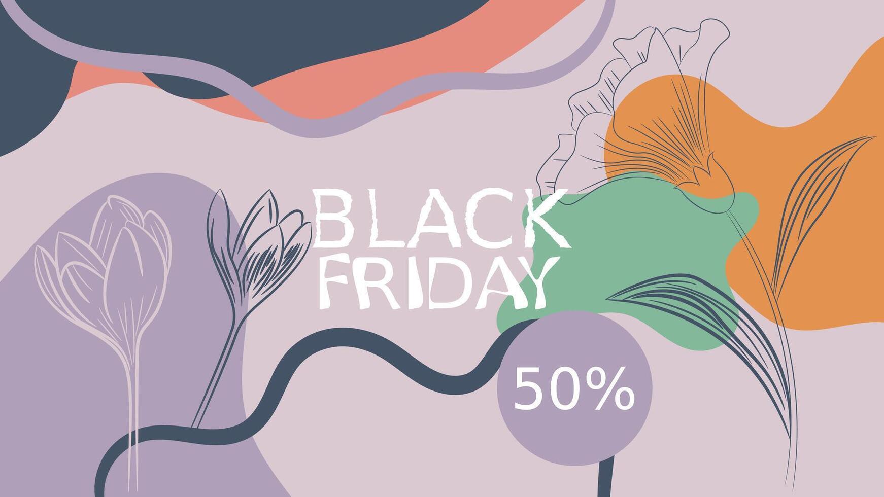 The image features a vibrant and artistic design with organic shapes and earthy colors vector