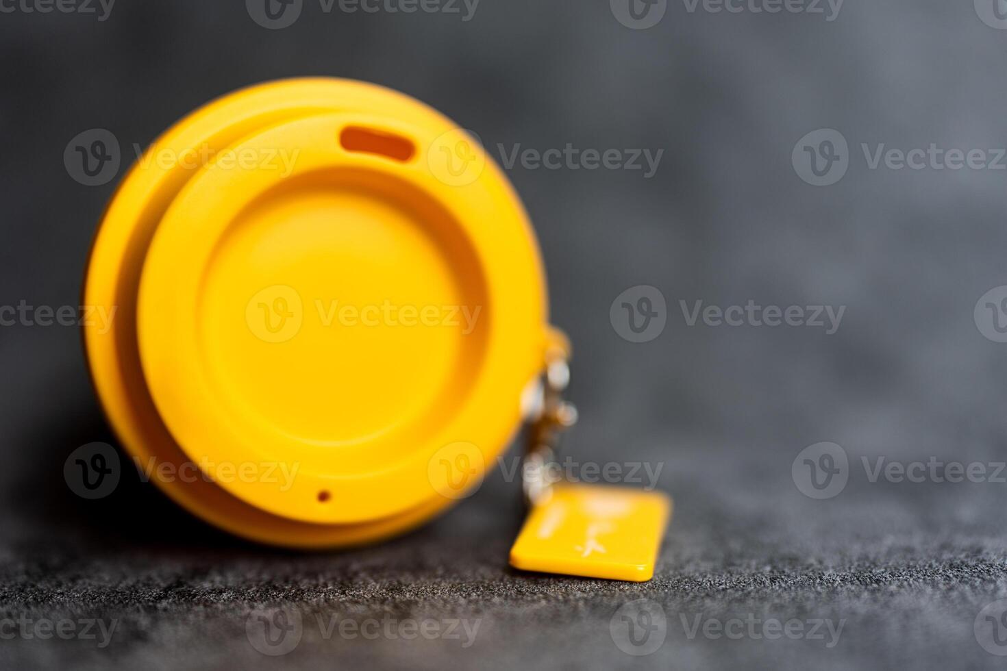 Yellow reusable cup photo