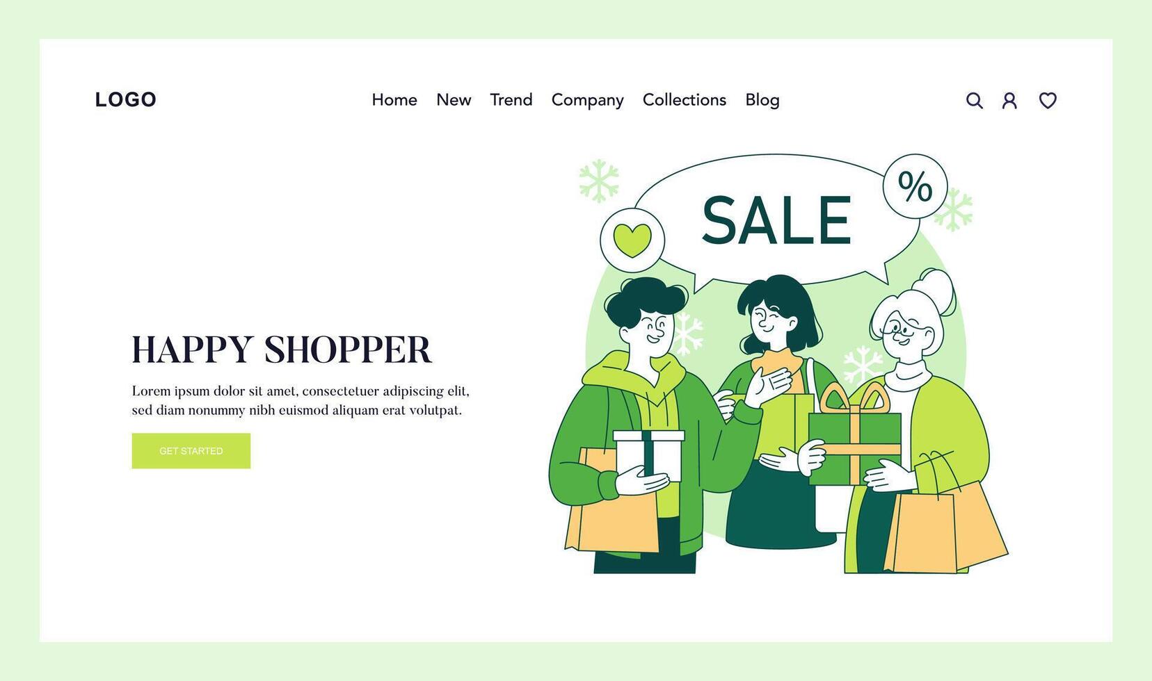 Green Monday. Flat Illustration vector