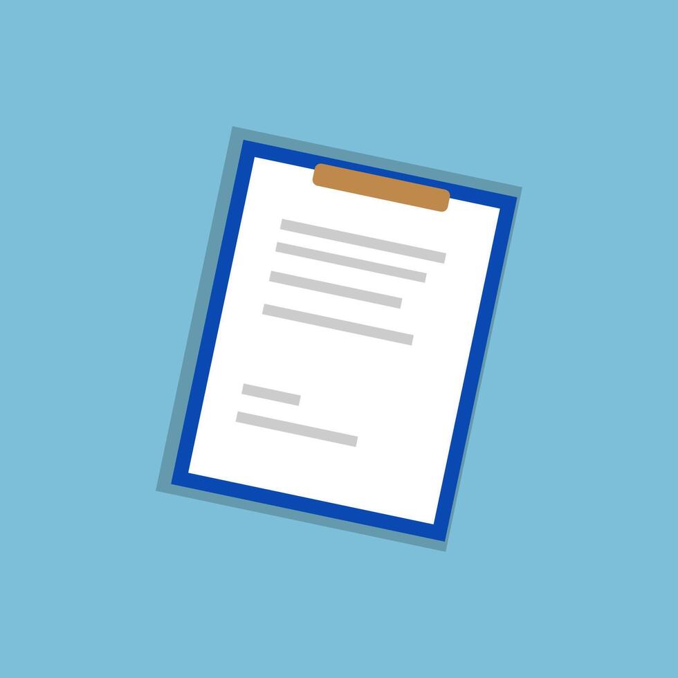 clipboard icon with a paper on it, clipboard on white background vector
