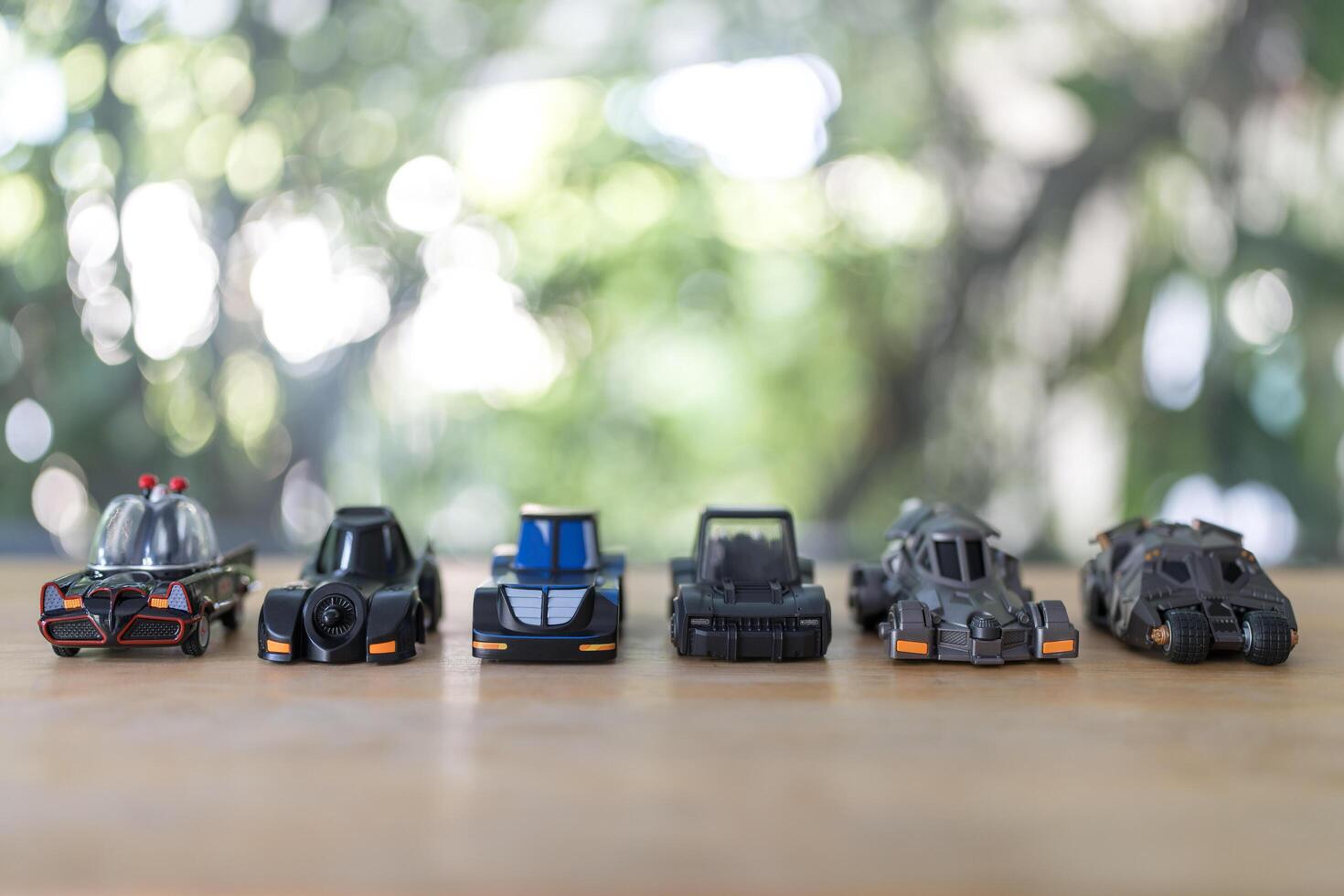 Bangkok, Thailand - November 26, 2024 Figures DC Batman 85th Anniversary Series from POP MART. All car in Series photo
