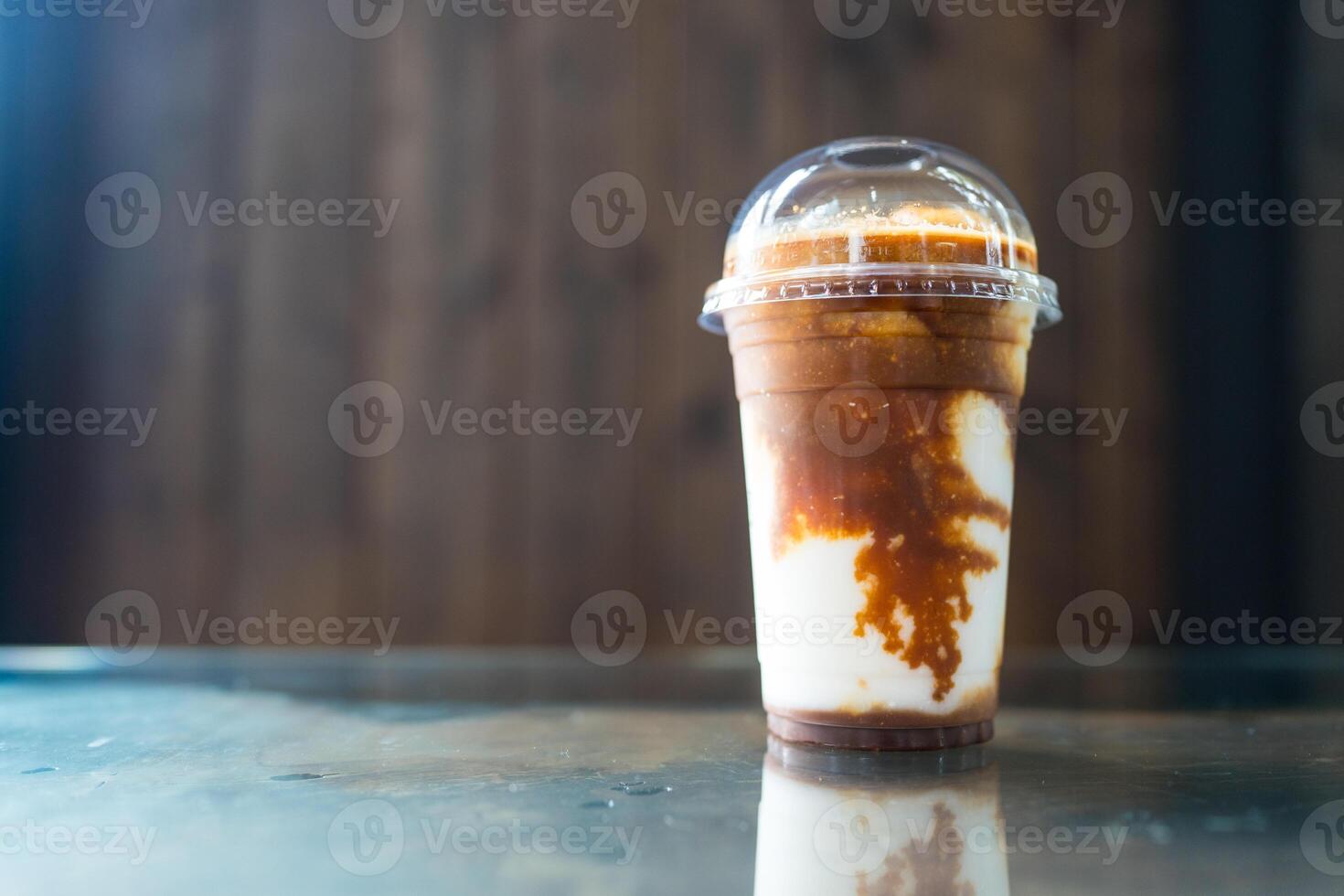 Coconut milk iced coffee photo
