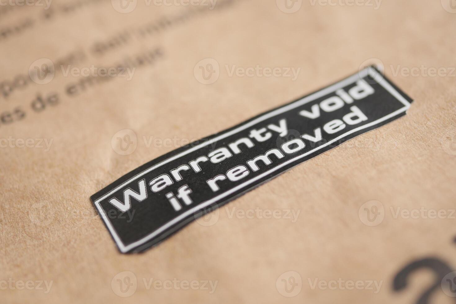 Warranty Label An Important Notice for Product Ownership and Responsibilities of Consumers photo
