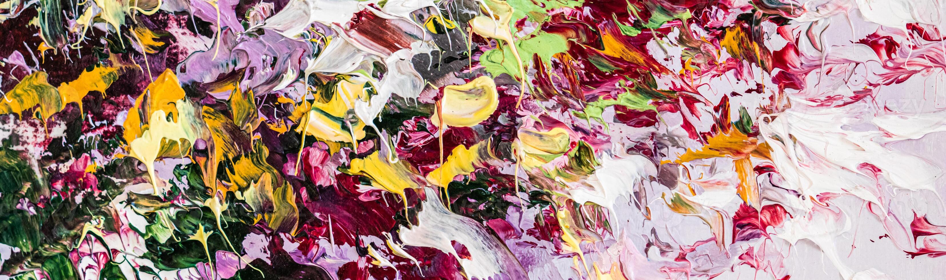 Oil Painting on canvas. Abstract art background. Fragment of Modern artwork. Brush Strokes of paint photo
