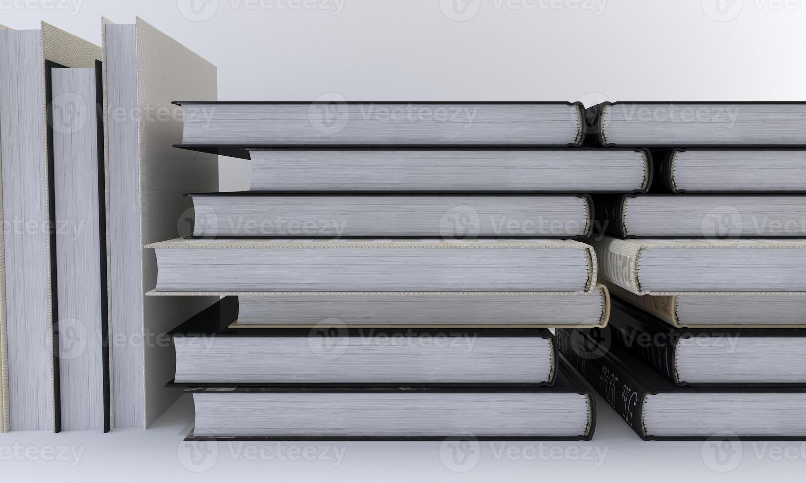 Beautiful arrangement of different books 01 photo