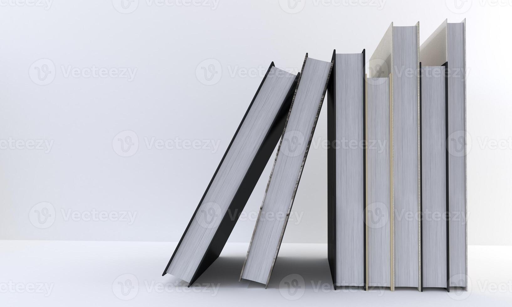 vertical Beautiful arrangement of different books 03 photo