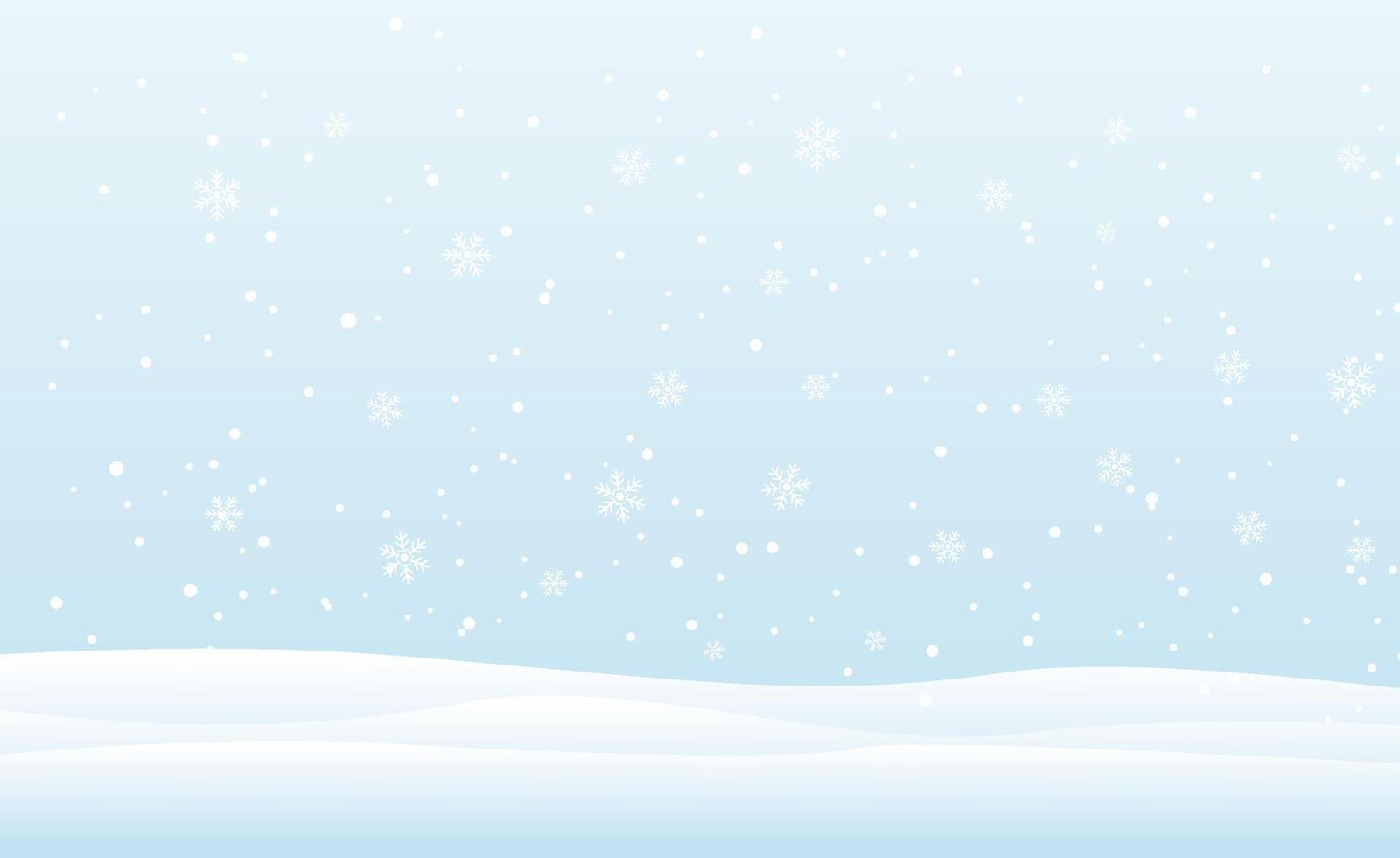 Winter landscape with snowflake background, christmas background, design vector