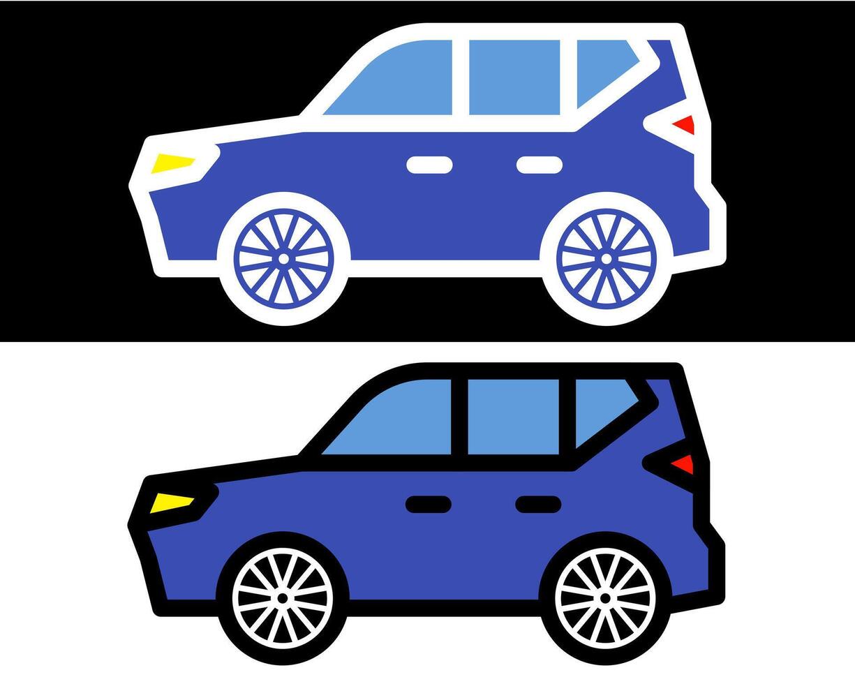 City car illustration ideal for transportation needs, showcasing comfort, safety, and efficiency. Perfect for family travel vector